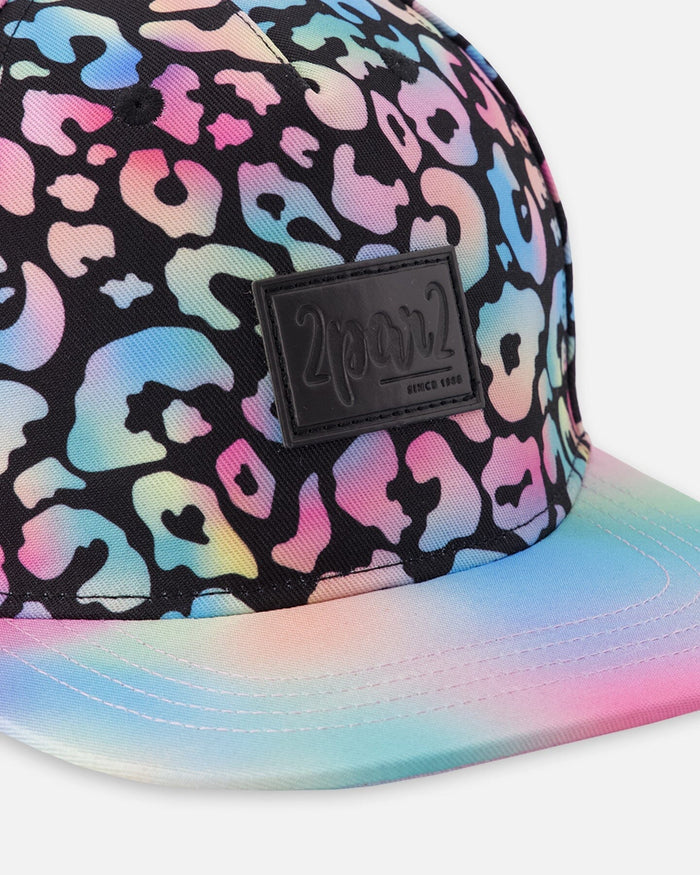 Cap Black Animal Print-3