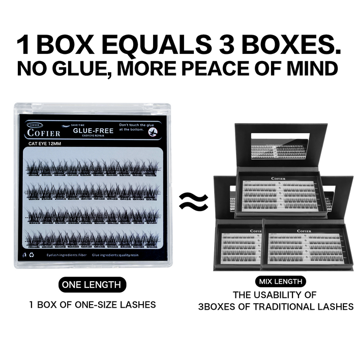 Cat Eye Mini Lashes — No Glue, Instant Lift