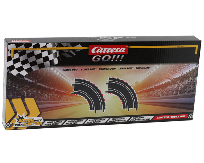 CCN61603 Carrera GO!!! 1/43 Curved Track Extension Set (2) (1/90°)