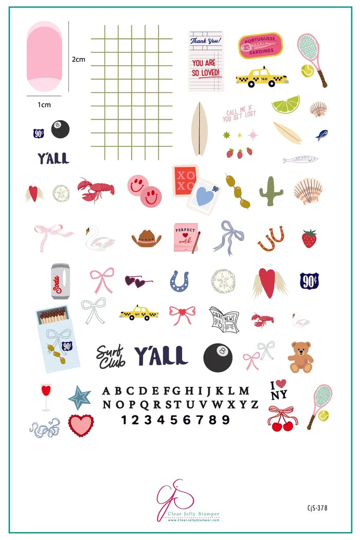 CjS-378 - Call Me If You Get Lost  | Clear Jelly Stamping Plate
