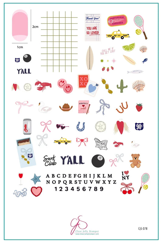 CjS-378 - Call Me If You Get Lost  | Clear Jelly Stamping Plate