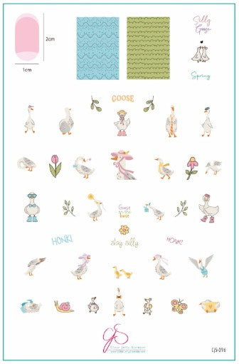 CJS-396 Silly Goose | Clear Jelly Stamping Plate
