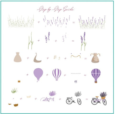 CJS-397 - Lavender Grove |  Clear Jelly Stamping