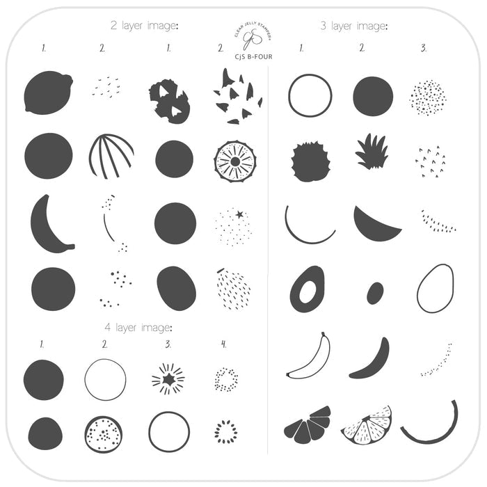 CJSB-FOUR  Beginner Edition | Clear Jelly Stamping Plate