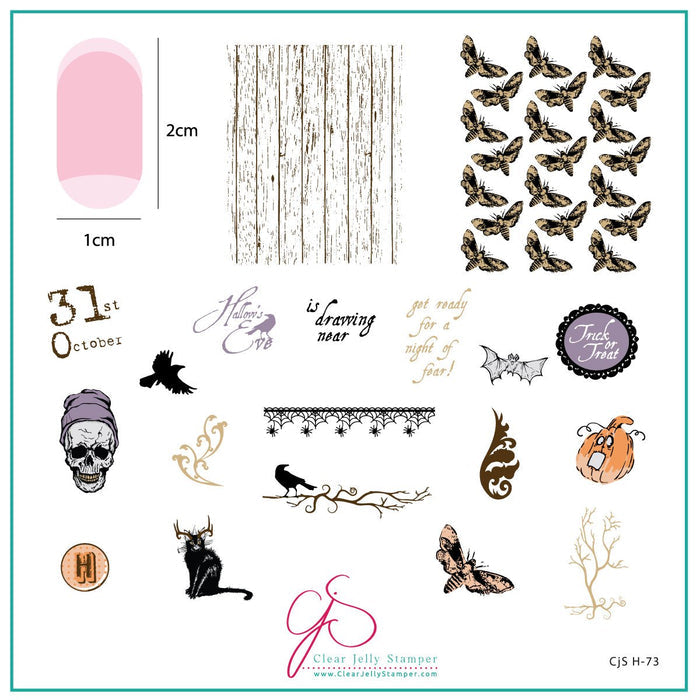 CjSH-073 Hallow's Eve  |  Clear Jelly Stamping Plate