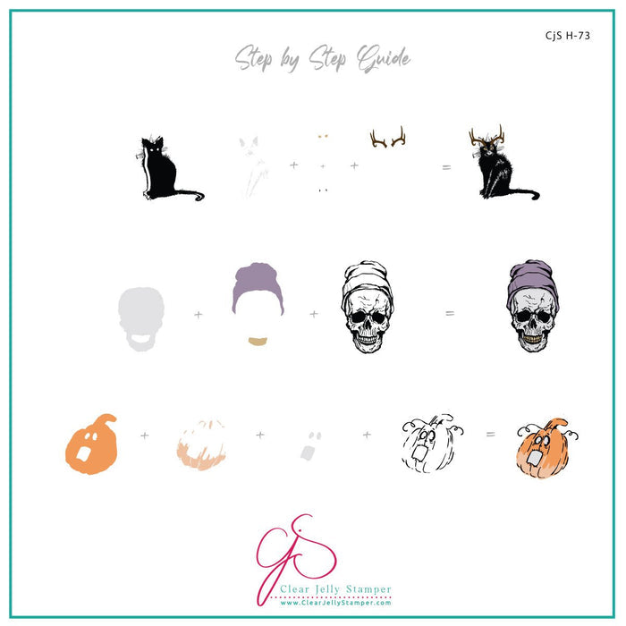 CjSH-073 Hallow's Eve  |  Clear Jelly Stamping Plate