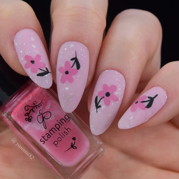 CjSH-110 - Tulip Tails |  Clear Jelly Stamping Plate
