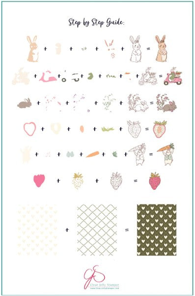 CjSH-135 Heirloom Easter  |  Steel Nail Art Stamping Plate