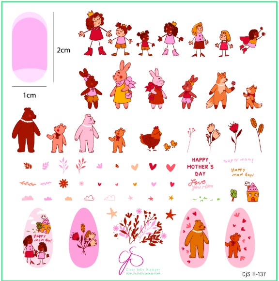 CjSH-137  Made for Mom |  Clear Jelly Stamping Plate