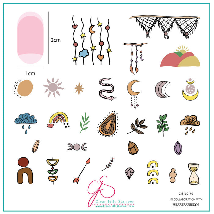 CJSLC-079 Sun Bloom | Clear Jelly Stamping Plate