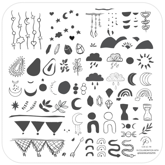 CJSLC-079 Sun Bloom | Clear Jelly Stamping Plate