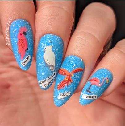 CJSLC-103 Talk Birdie to Me | Clear Jelly Stamping Plate