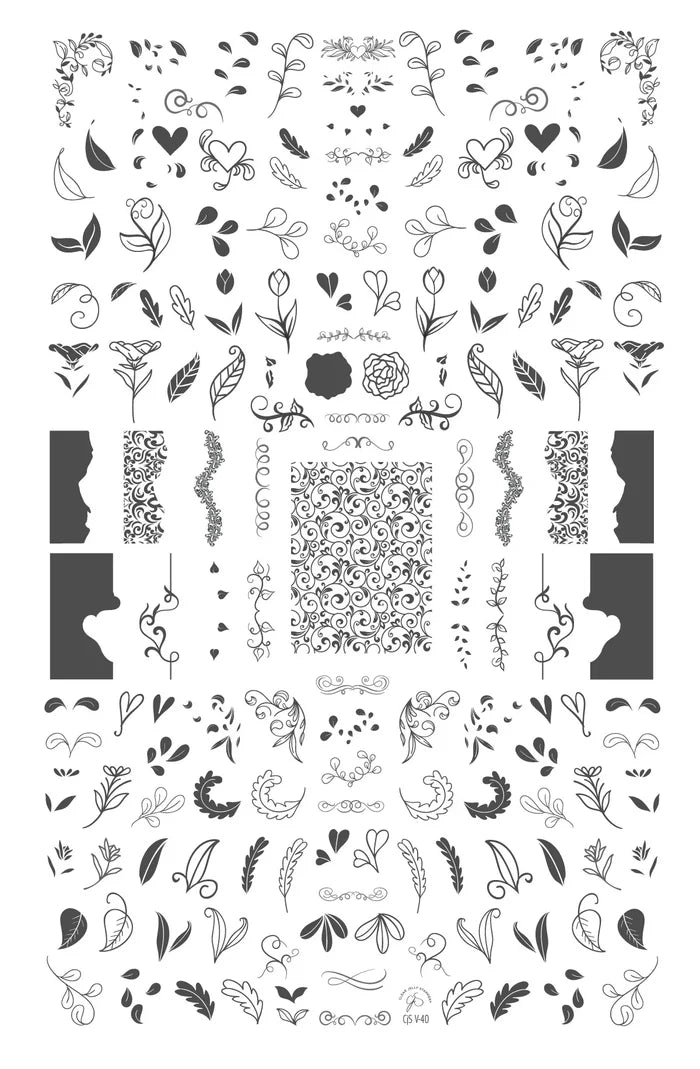 CJSV-40 Embellish | Clear Jelly Stamping Plate