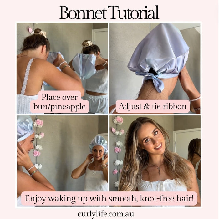 Cloud Mulberry Silk Adjustable Bonnet