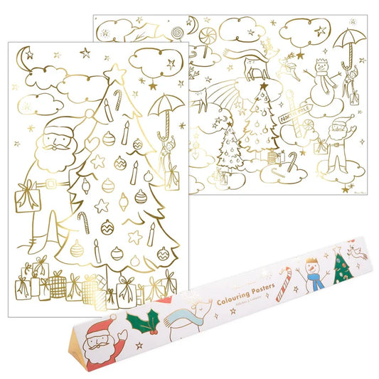 Meri Meri - Colouring Poster - Christmas