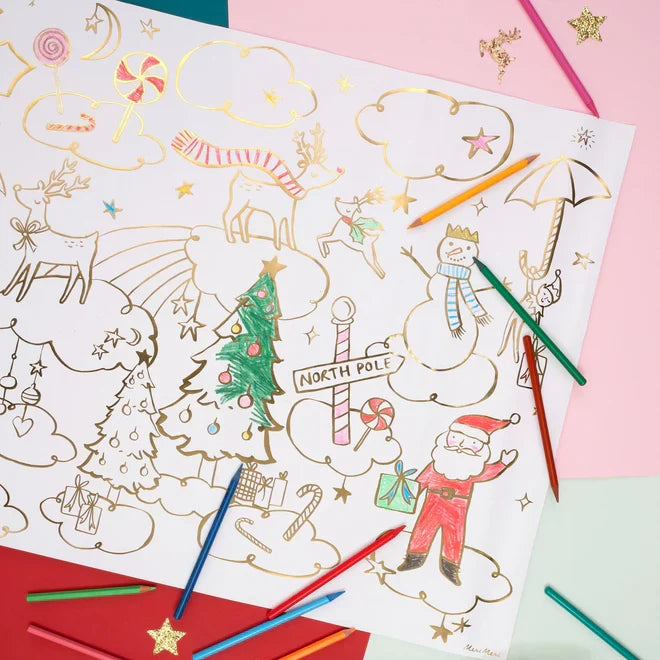 Meri Meri - Colouring Poster - Christmas - Close Look