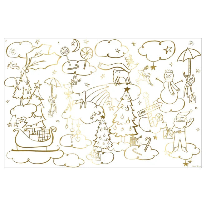 Meri Meri - Colouring Poster - Christmas - Pack of 2