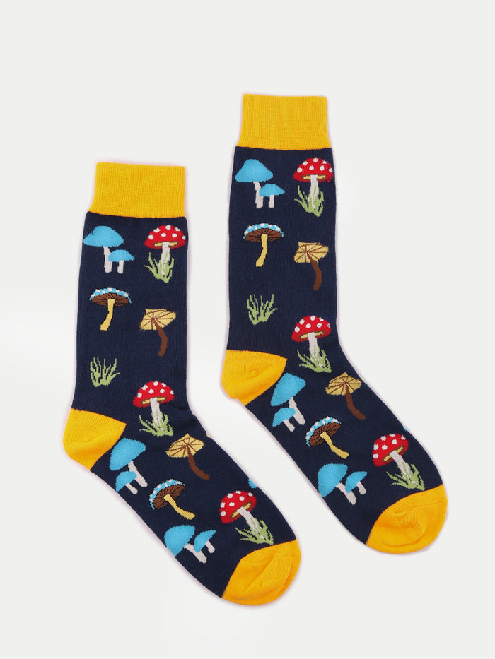 Cosmic Crew Socks | Toadstool Mushrooms-Image 1