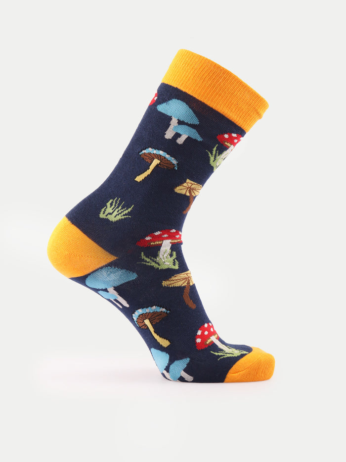 Cosmic Crew Socks | Toadstool Mushrooms-Image 2