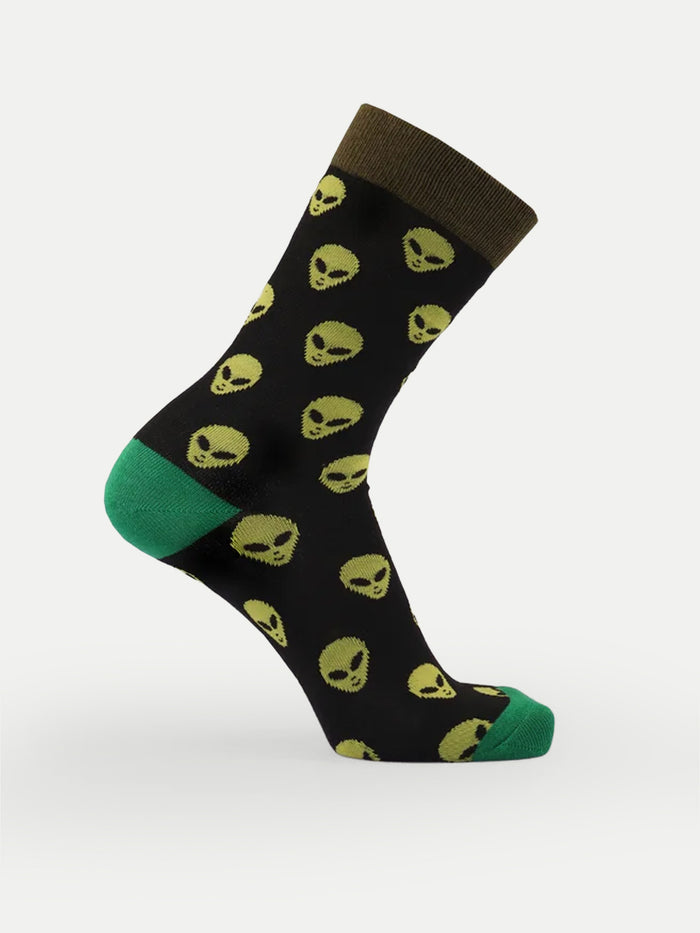 Cosmic Crew Socks | Alien Heads-Image 3
