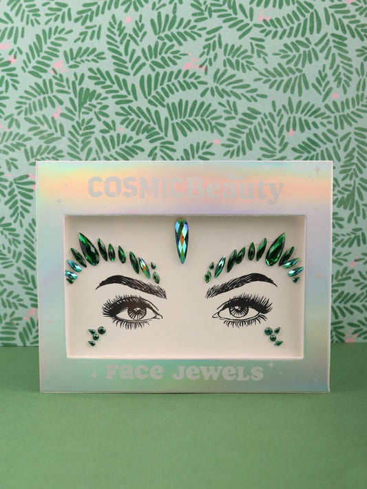 Cosmic Face Jewels | Green-Image 1