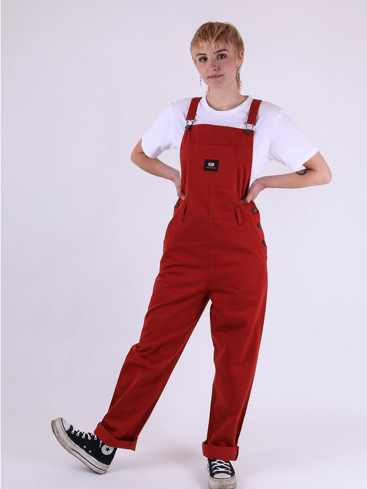 Cosmic Organic Unisex Overalls | Rust-Image 1