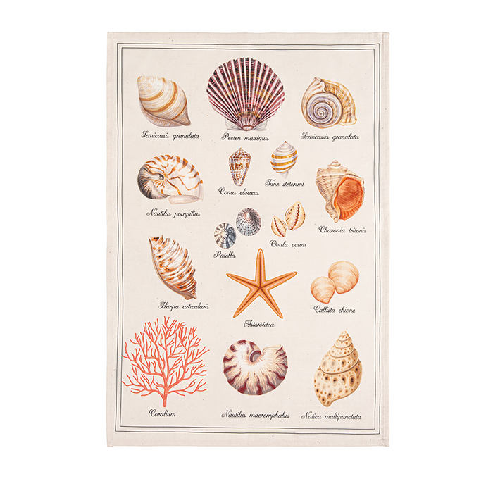 Coucke - Tresors de la Mer Tea Towel