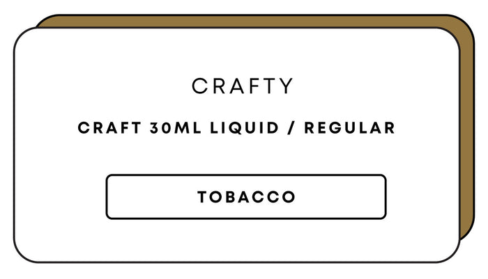 Crafty Tobacco 30ml Regular/Freebase | 30mL-Image 1