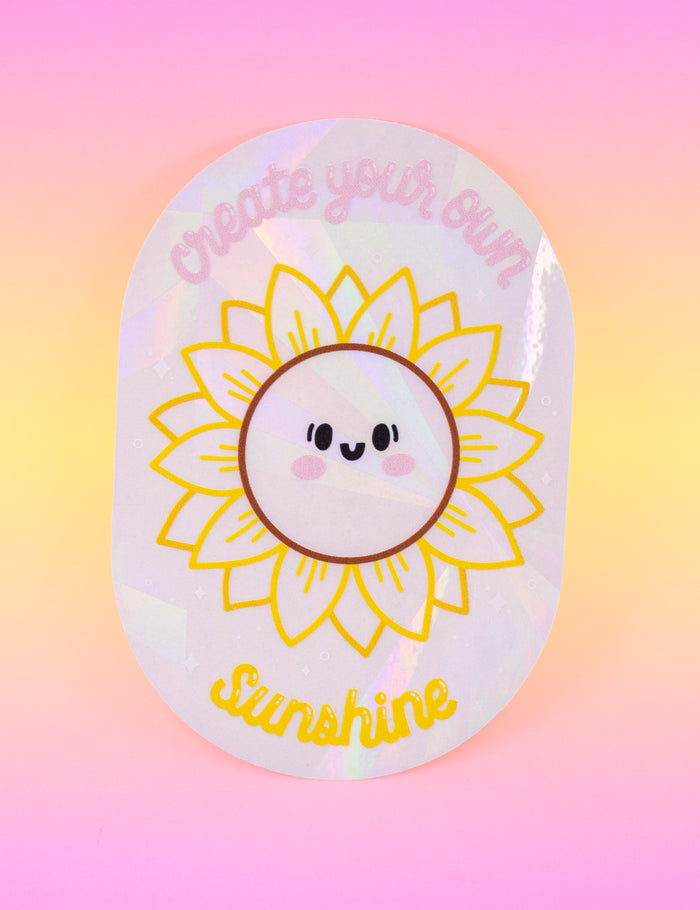 Create your own sunshine sunflower Suncatcher Decal