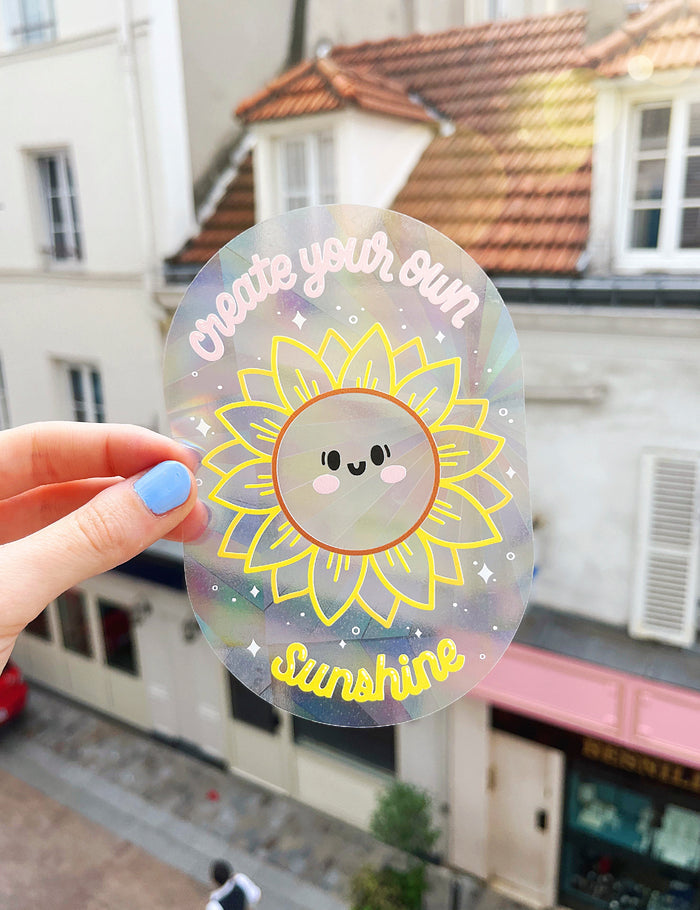 Create your own sunshine sunflower Suncatcher Decal