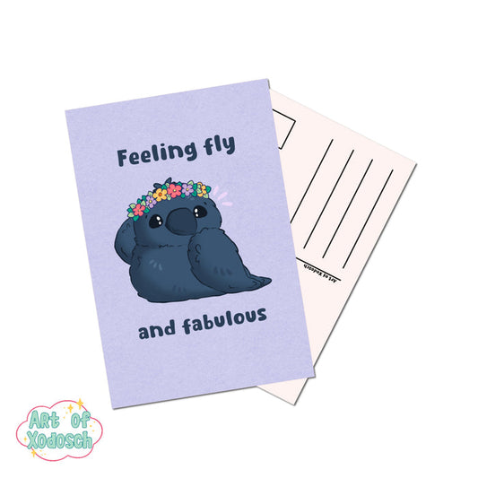 crow postcard