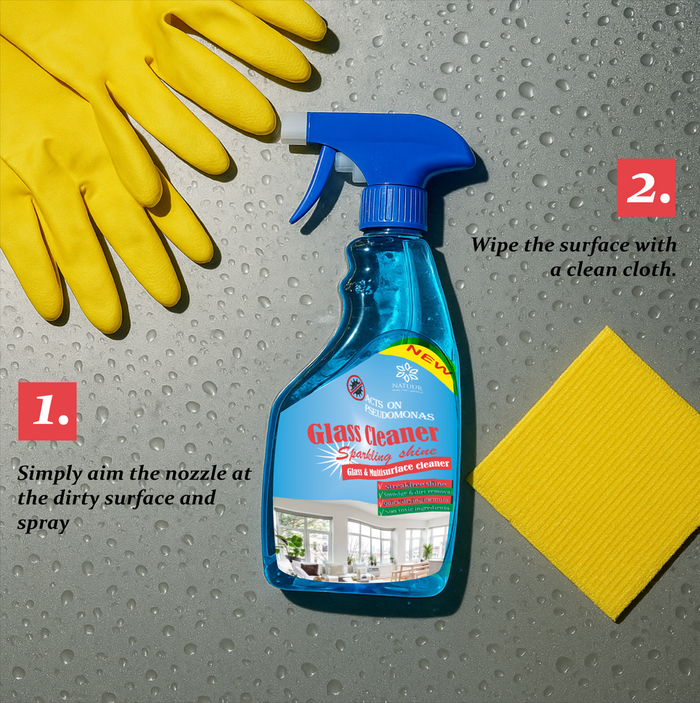 CRYSTAL™ | Glass Cleaner - Macrocarpal™ | Plant Alcohol | Lemon • Vinegar | Clear | Bright | Sparkling