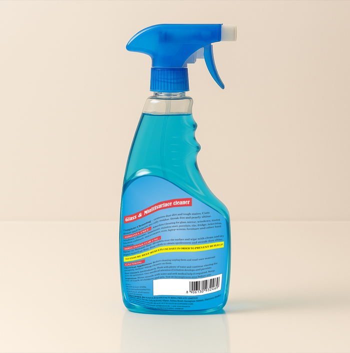 CRYSTAL™ | Glass Cleaner - Macrocarpal™ | Plant Alcohol | Lemon • Vinegar | Clear | Bright | Sparkling