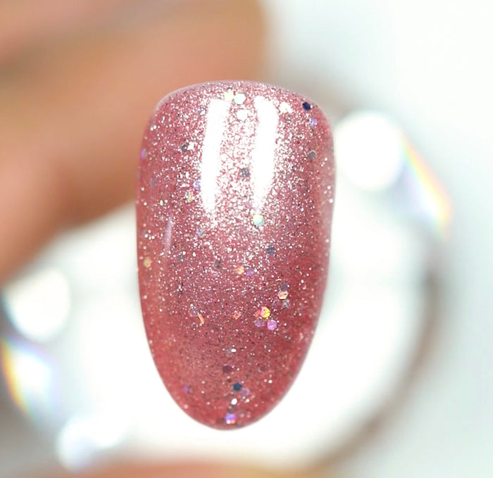DND DC Mermaid Soak off Gel in holographic glitter - #239 Starfish