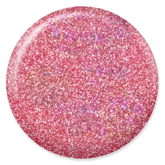 DND DC Mermaid Soak off Gel in holographic glitter - #241 Light Salmon