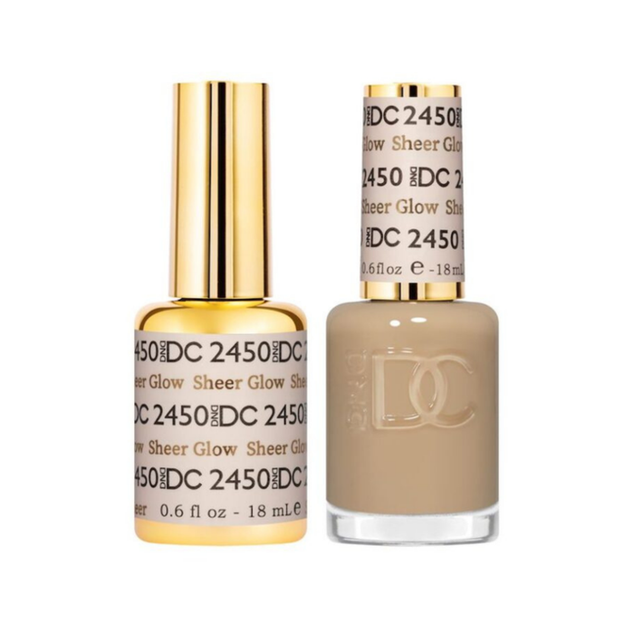 DND DC Premium set Gel Color Matching Polish Color - Sheer Glow #2450