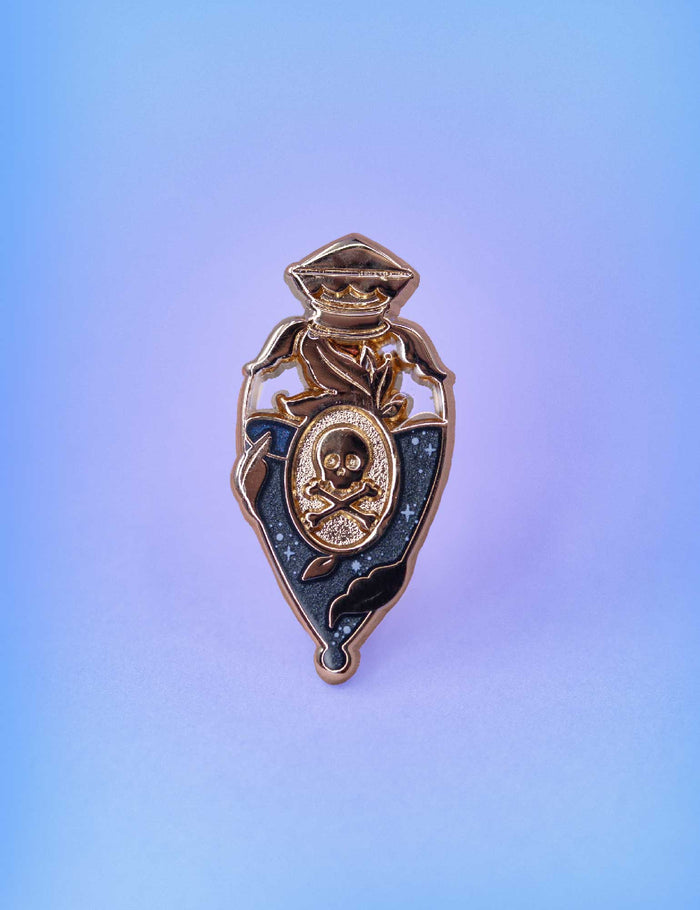 Draught of the dead potion enamel pin