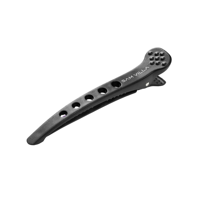 Sam Villa Dry Sectioning Clips, professional hair sectioning clips with silicone band for ultra-secure non-slip grip, no crease or marks, perfect for dry cutting, styling, and clean sectioning on all hair types including fine, coarse, and curly, essential salon-quality hair clips for stylists