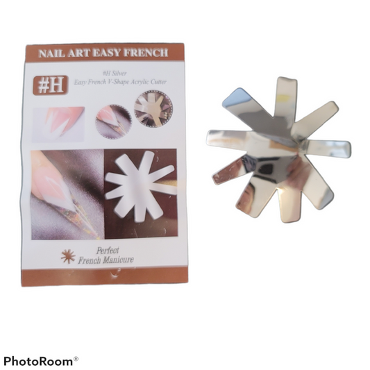 Easy French V-Shape Acrylic Cutter for Pink and White
