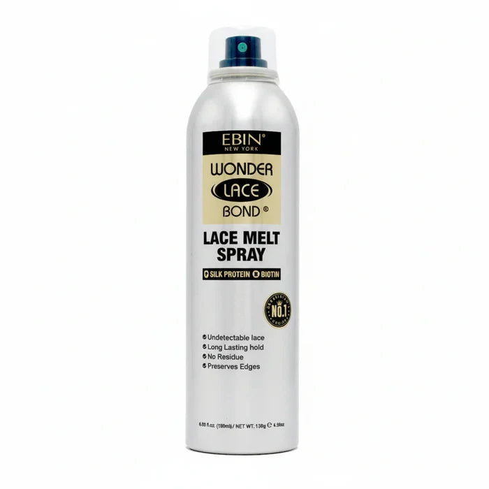 EBIN NEW YORK Wonder Lace Bond Lace Melt Aerosol Spray Silk Protein + Biotin 6.08Fl oz