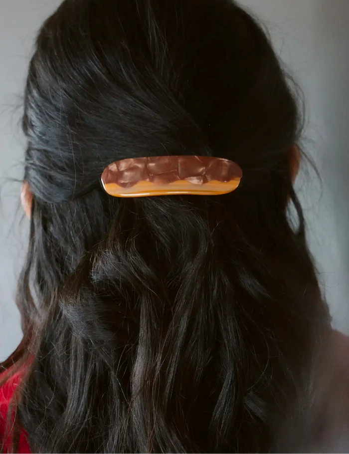 Éclair au chocolat french barrette