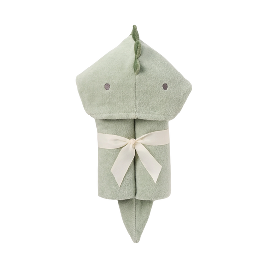 elegant baby hooded dinosaur towel