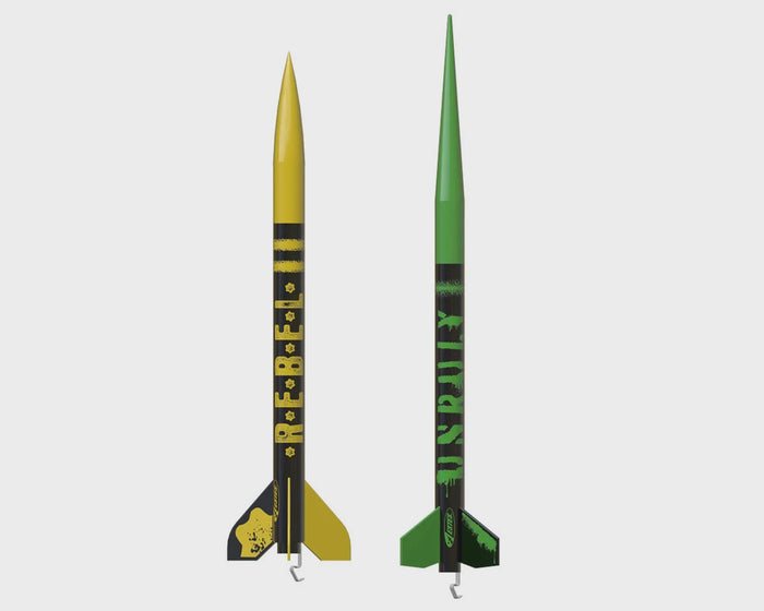 EST1366 Estes The Mavericks™ Rebel & Unruly Flying Model Rocket Kit