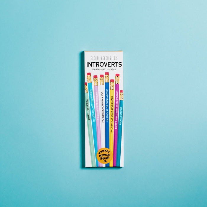 Excuse Pencils for Introverts Original | Funny Pencils