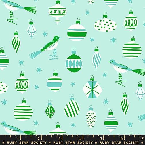F3041 - Merry Happy Baubles - Mint