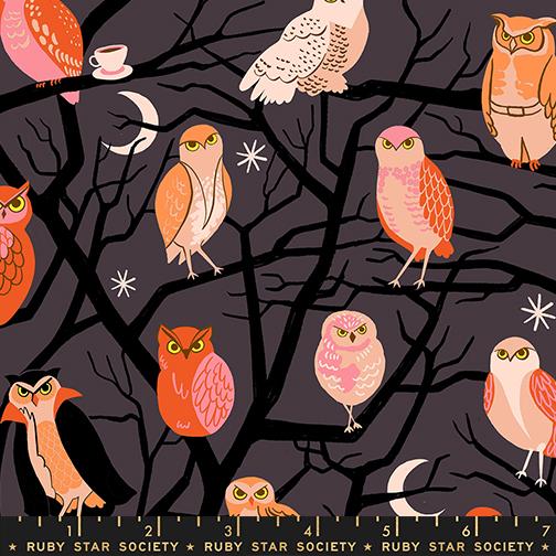 F3063 - Freaky Familiars - Owls - Eggplant