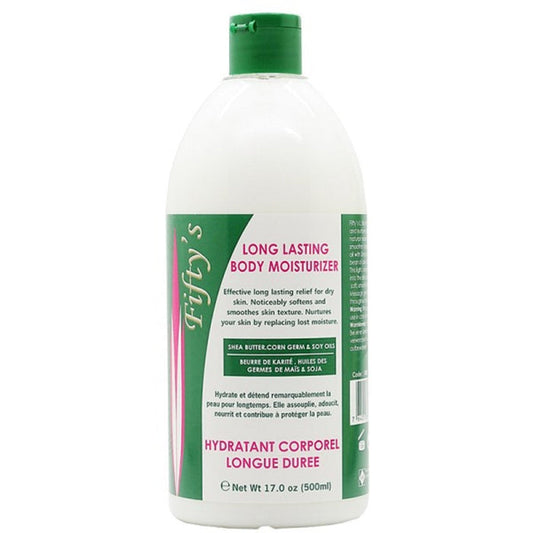 FIFTY'S BEAUTY - LONG LASTING (LL) BODY MOISTURIZER 500 ml (17.0 fl.oz) - ShanShar Beauty : The world of beauty.