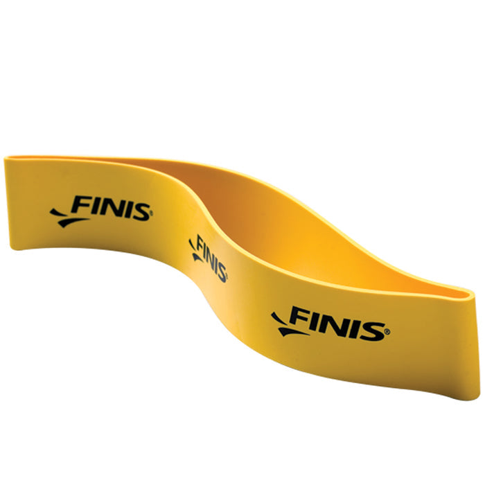 Finis Pulling Ankle Strap, adjustable swimming ankle strap for resistance training, black strap with Finis branding.