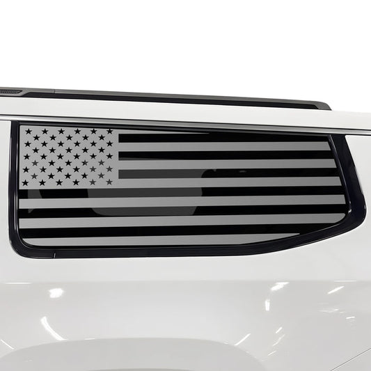 Fits Jeep Grand Wagoneer L 2022-2027 Quarter Window American Flag Vinyl Decal Stickers