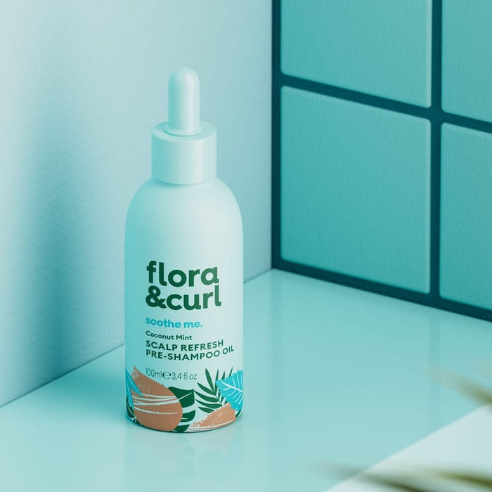 Flora & Curl Coconut Mint Scalp Pre-Shampoo Oil